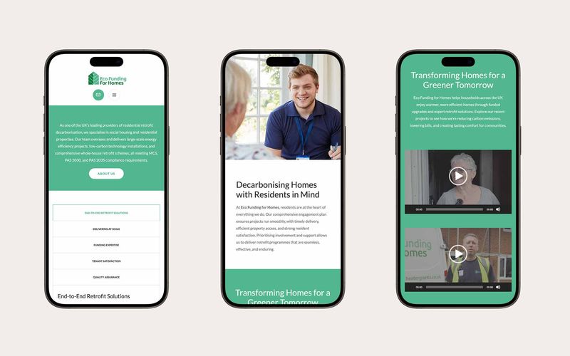 Eco funding for homes mobile responsive — project screenshot