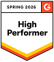 G2 high performer accreditation badge