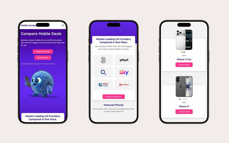 Mobile compare mobile responsive — project screenshot